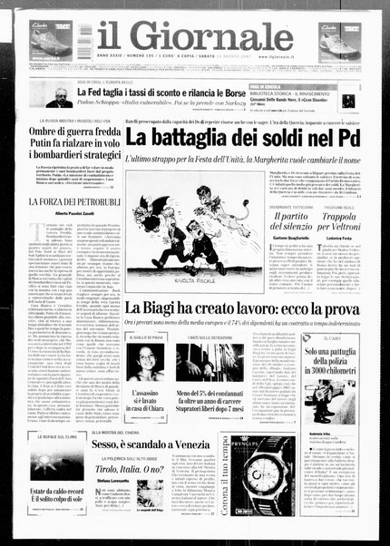 Il giornale : quotidiano del mattino